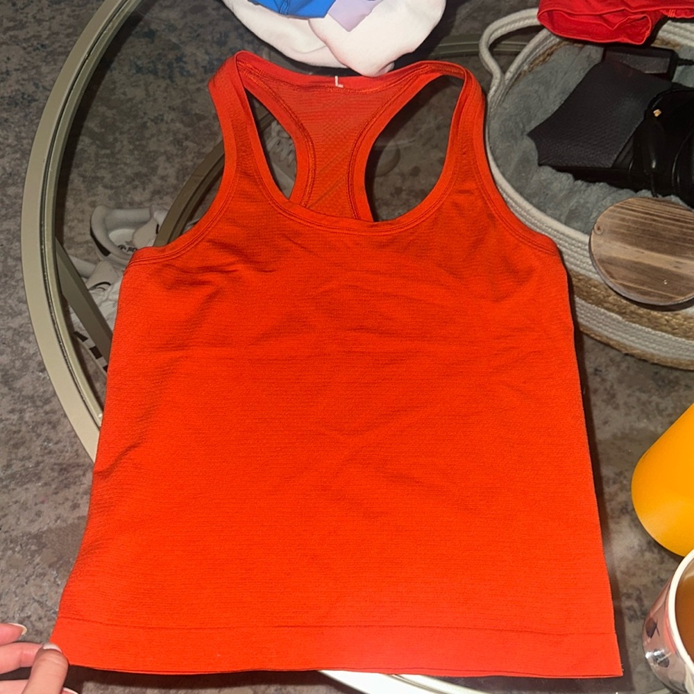 Dark Orange Lululemon Swiftly Tech
